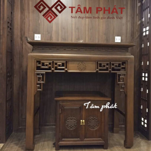 Mẫu bàn thờ đẹp tại nên không gian thờ cúng sang trọng