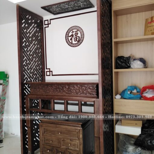 Bàn thờ thiết kế với nhiều kích thước, phù hợp nhiều không gian