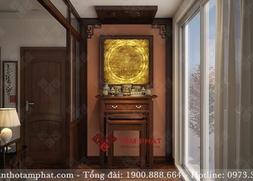 Không gian thờ nhỏ gọn nhưng rất ấm cúng