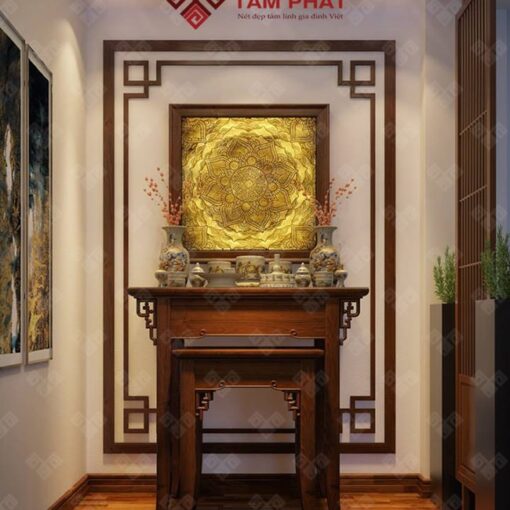 Tùy thuộc không gian thờ để chọn kiểu dáng bàn thờ ưng ý