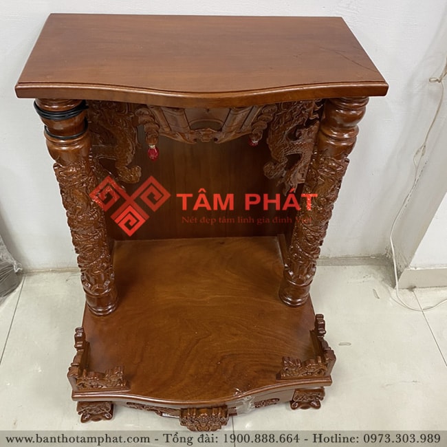 Mẫu bàn thờ Thần Tài gỗ Gõ BTT-3308