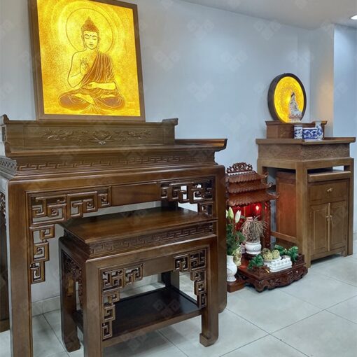 Tranh treo bàn thờ Phật đa dạng về thiết kế