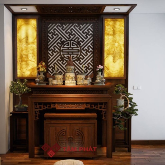 Mẫu bàn thờ gỗ BT-1061 của Tâm Phát