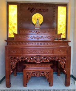 Mẫu bàn thờ tam cấp BT-1089 được Tâm Phát thi công cho rất nhiều gia đình