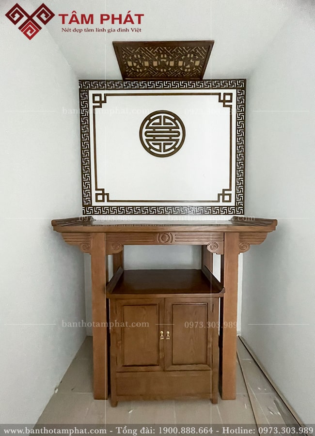 mẫu tủ thờ đơn giản Tâm Phát