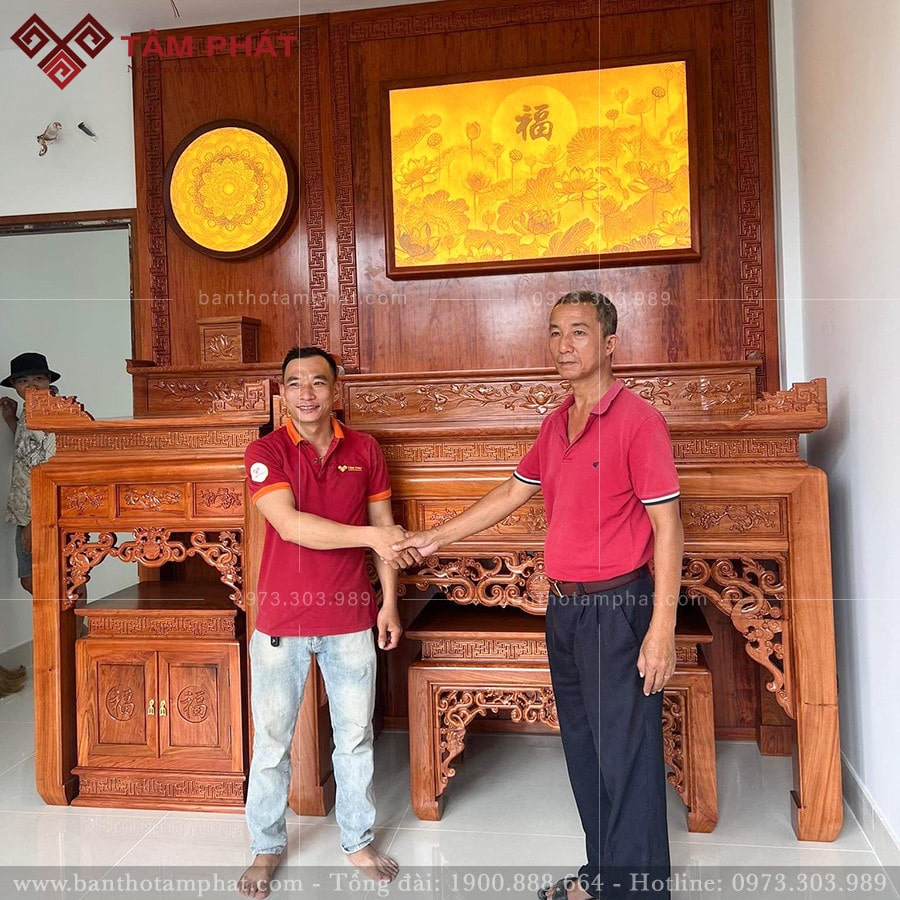 Phòng thờ gỗ Hương cao cấp BT-1165 Tâm Phát