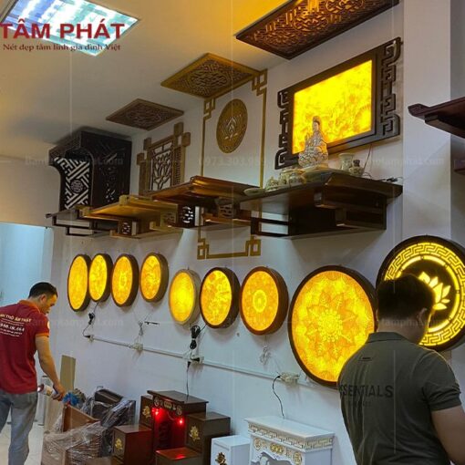 Tranh trúc chỉ tròn được Tâm Phát sản xuất rất nhiều mẫu mã