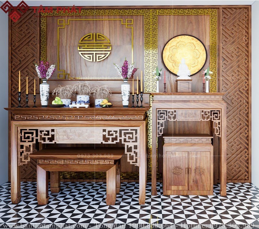 cách bố trí phòng thờ nhỏ