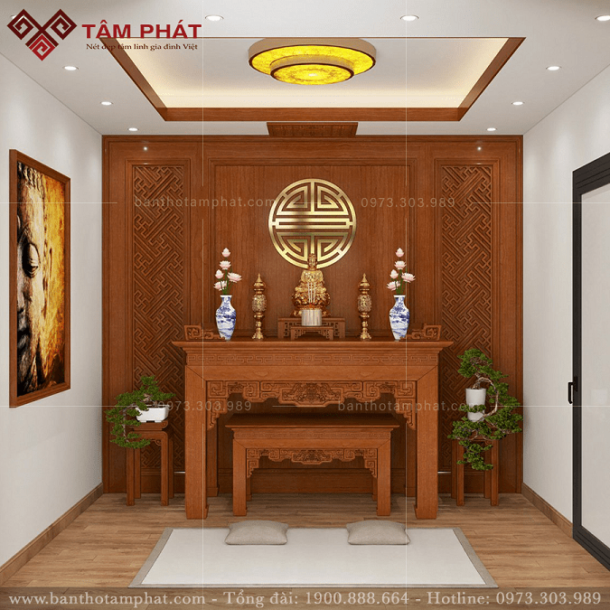 nguyên tắc thiết kế phòng thờ