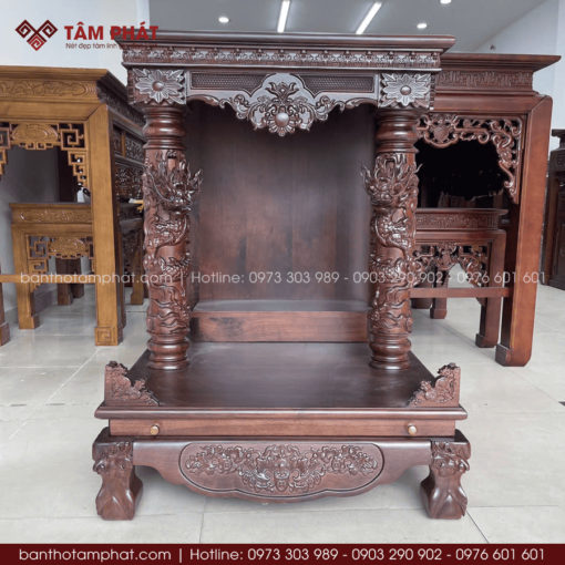 Bàn thờ Thần Tài gỗ ÓC Chó cao cấp BTT-3034
