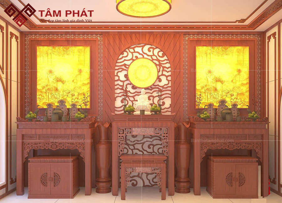 Phòng thờ Phật và Gia Tiên Nội Ngoại BT-1054