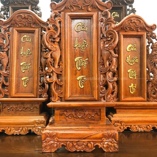 Bài vị gỗ hương có độ bền cao.