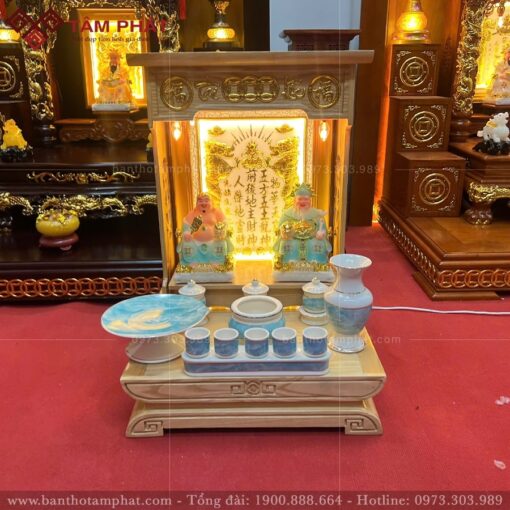 Tâm Phát cung cấp đa dạng kích thước màu sắc bàn thờ gỗ hợp mệnh, hợp phong thủy.