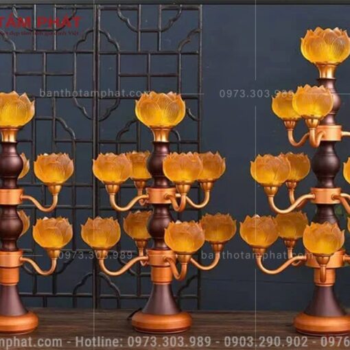 Hoa sen chất liệu Thủy Lưu Ly cao cấp.