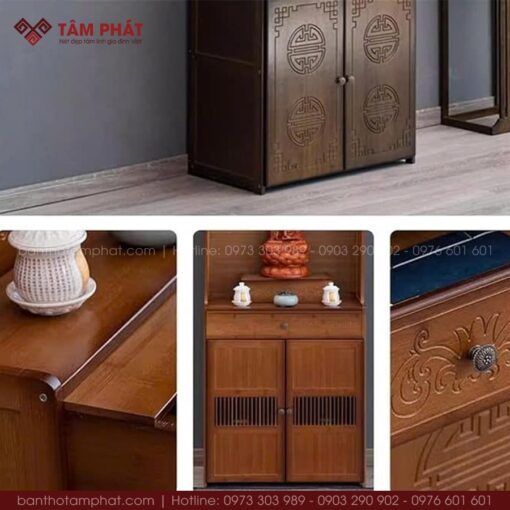 Các họa tiết chạm khắc sắc nét, độc đáo.