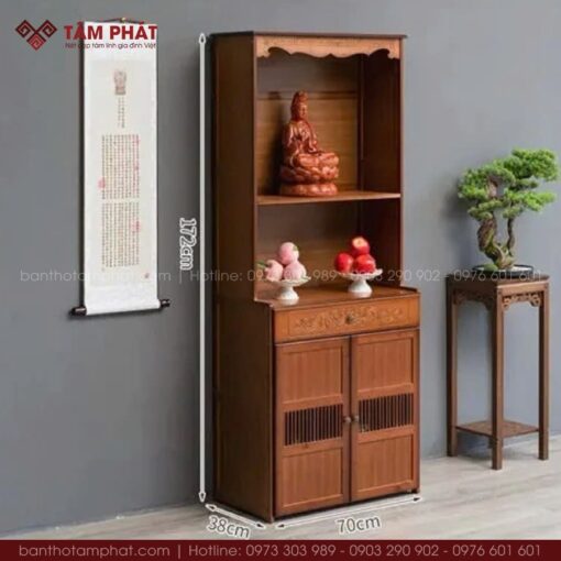 Có thể phân tầng thờ cúng dựa theo nhu cầu của gia chủ.