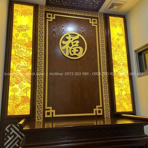 Tâm Phát thiết kế và thi công không gian thờ tự ấm cúng, linh thiêng.