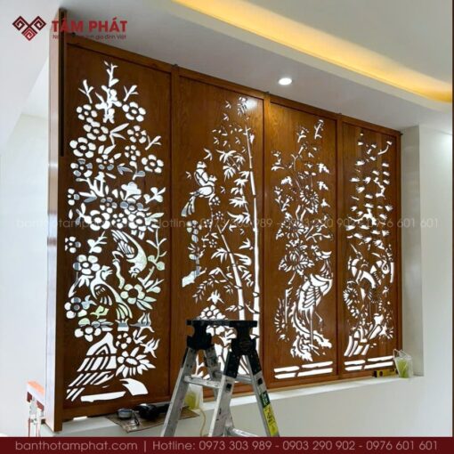 Được cắt CNC thông thoáng, không gây bí bách.
