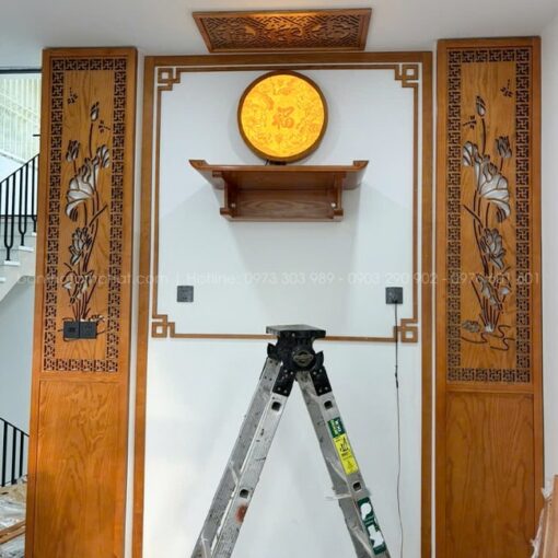 Bố trí phòng thờ theo lối Thượng Phật Hạ Linh.