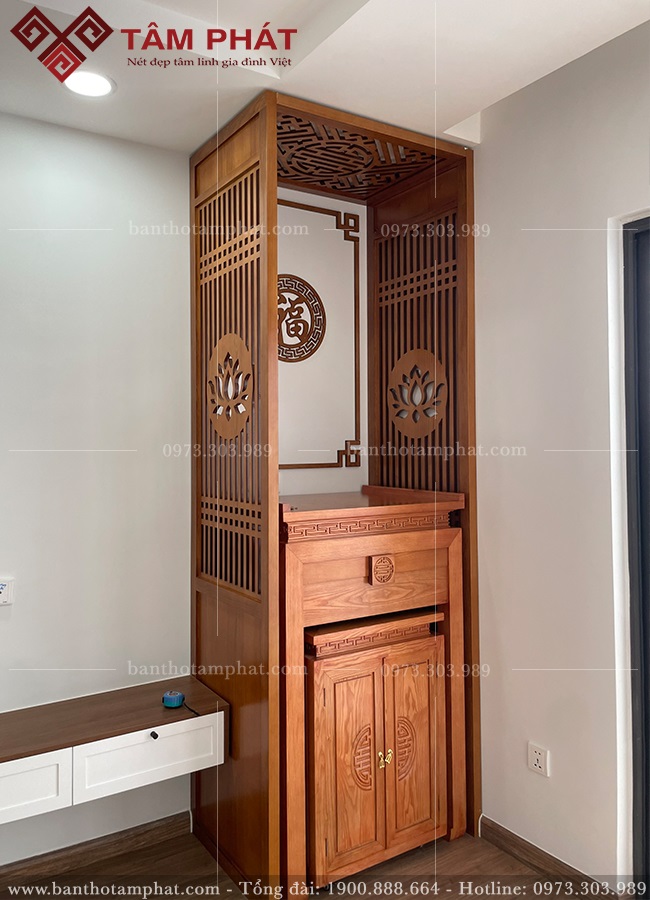 Mẫu phòng thờ nhỏ hiện đại nhẹ nhàng