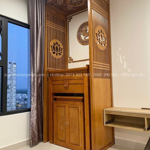 Tâm Phát giữ vững cái tâm làm nghề tốt, đem đến cho gia chủ những công trình phòng thờ BT-1670 đẹp.