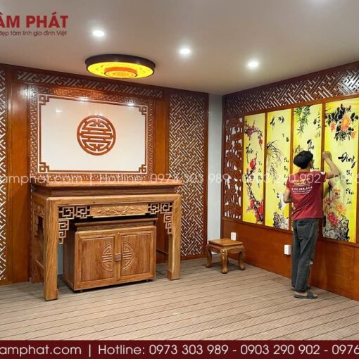 Tâm Phát thi công công trình phòng thờ BT-1674.
