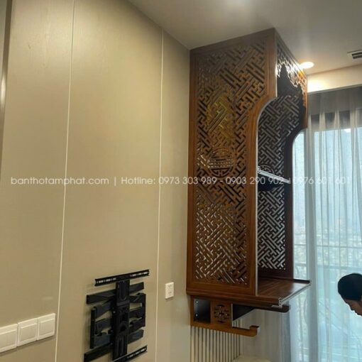 Bàn thờ treo chất lượng, phù hợp với mọi không gian nhà cửa.