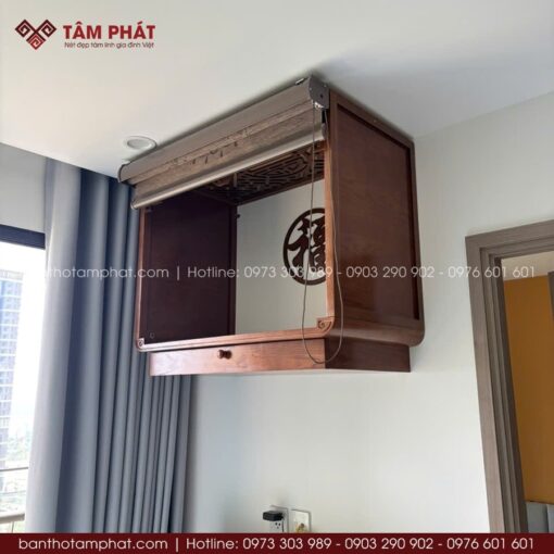 Có thể sử dụng vách ngăn kín , tùy thuộc vào sở thích gia chủ.
