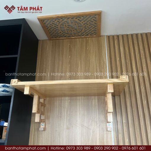Bàn thờ đẹp, chế tác kỹ, có độ bền cao.