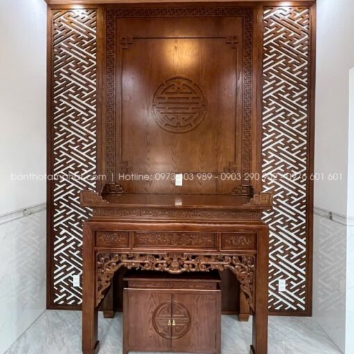 Phòng thờ Gia Tiên nhà phố hiện đại mẫu BT-1716