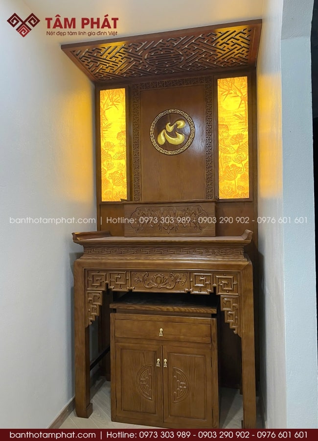 Tâm Phát đáp ứng đầy đủ nhu cầu thờ tự của gia chủ.