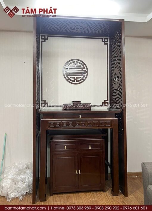 Phòng thờ vách ngăn đơn giản mẫu BT-1697