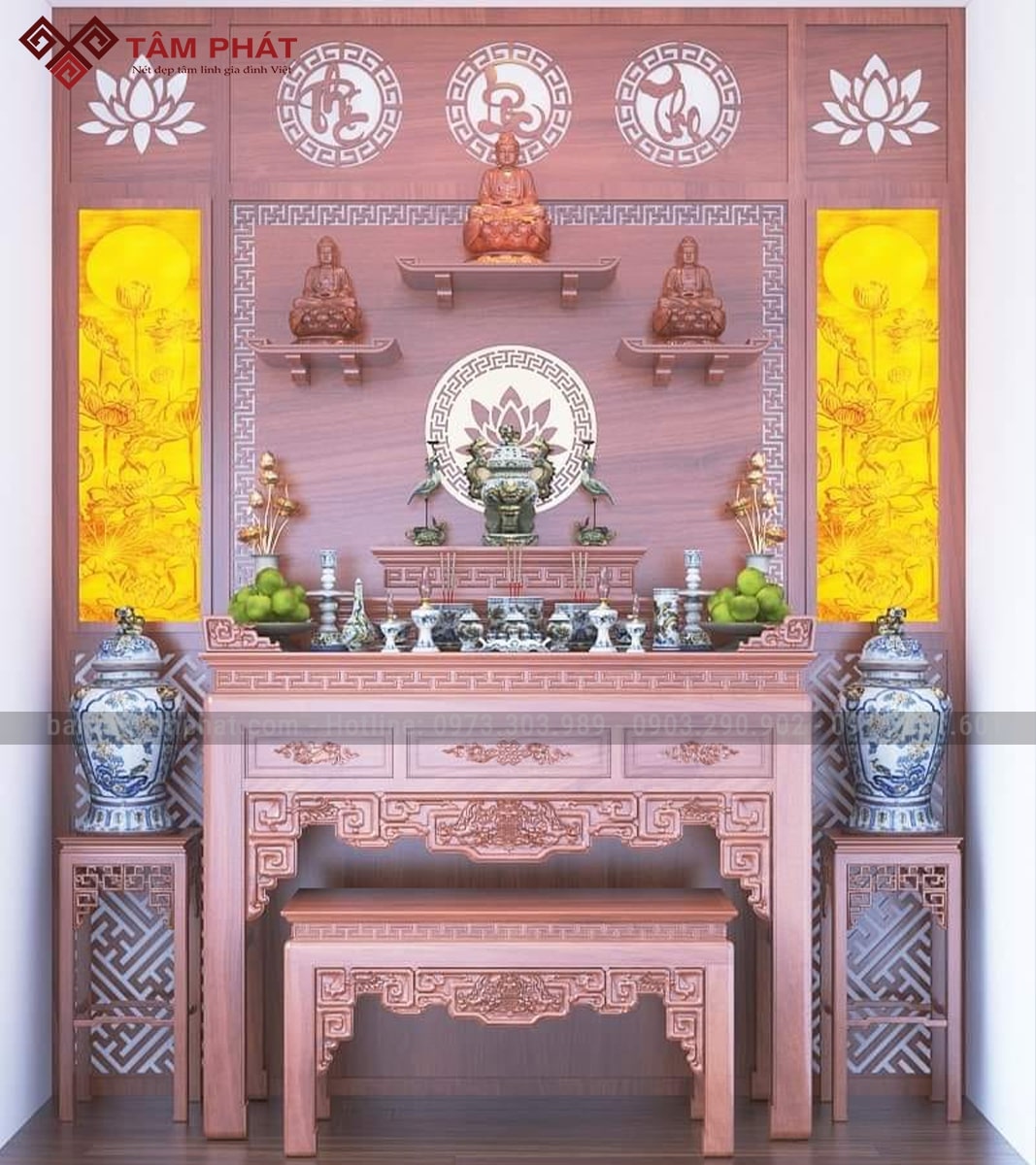 Chất Liệu Gỗ Là Giá Trị Của Mẫu Bàn Thờ