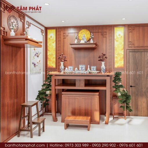 Thiết kế phòng thờ riêng cho nhà phố mẫu BT-1776