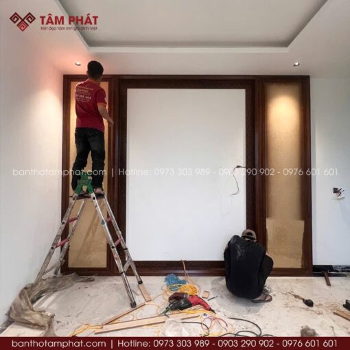 Tâm Phát thi công hoàn thiện phòng thờ BT-1782.