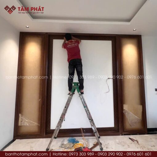 Phong cách phòng thờ tối giản, hợp gu nhà phố, biệt thự sang trọng.