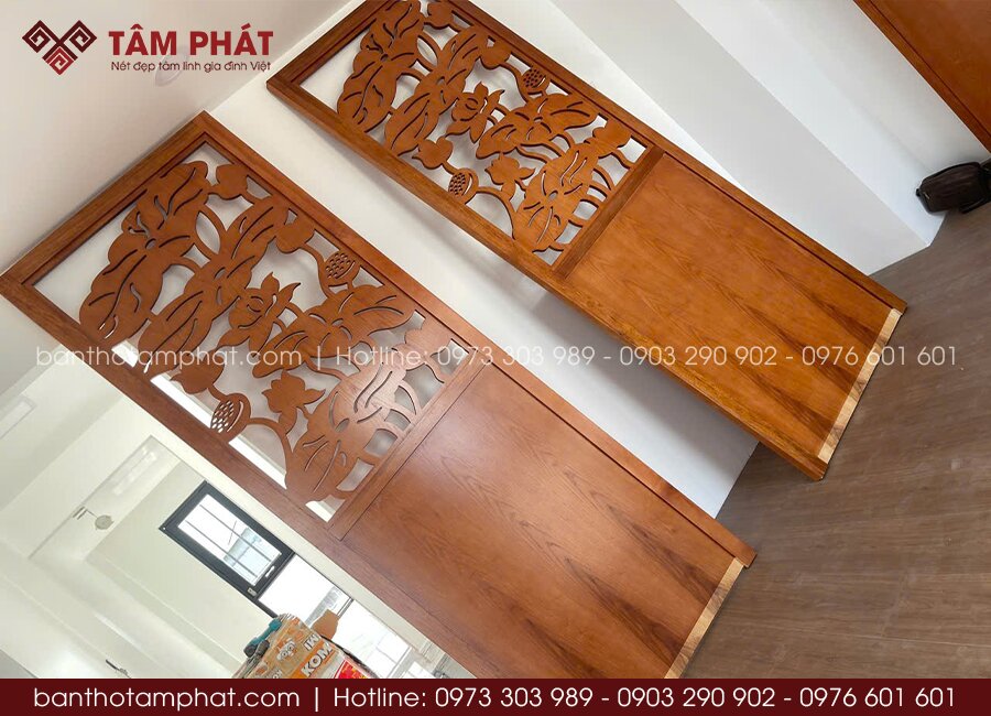 Hệ vách ốp CNC gỗ MDF cao cấp, được đo đạc và hoàn thiện kỹ lưỡng, hạn chế những sai sót khi thi công.