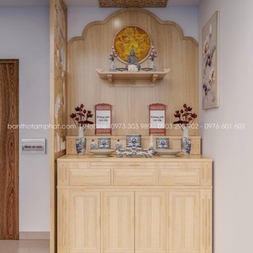 Phòng thờ hiện đại cho căn hộ chung cư mẫu BT-1781