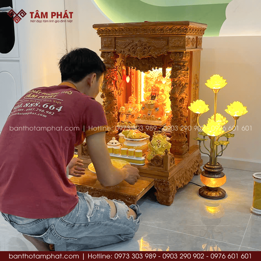Tâm Phát hướng dẫn và hỗ trợ khách hàng sắp xếp đồ đúng phong thủy