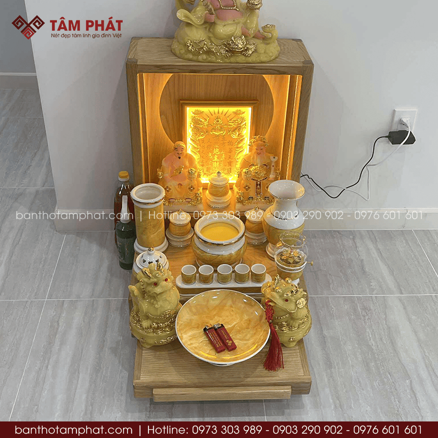 Kích Thước Bàn Thờ Ông Địa Chuẩn Phong Thủy
