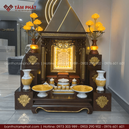 Bàn thờ Ông Địa Thần Tài đẹp mẫu BTT-3365.