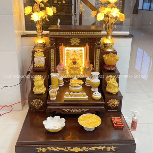 Combo Bàn thờ Ông Địa Thần Tài đẹp nhất 2026 BTT-3371