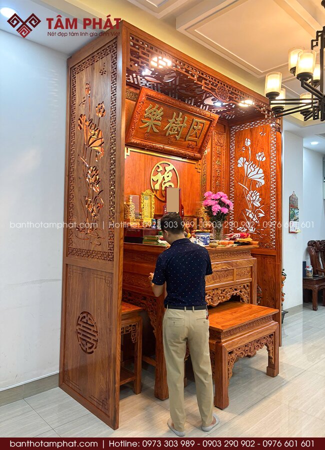 Phòng thờ BT-1794 là giải pháp hoàn thiện cho cuộc sống hiện đại nhưng vẫn giữ gốc truyền thống.
