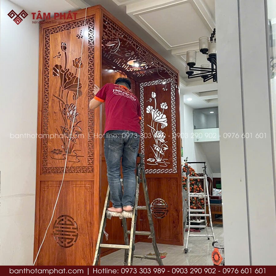 Mọi chi tiết đều được cân đo, hoàn thiện kỹ càng, giúp gia chủ yên tâm sử dụng lâu dài.