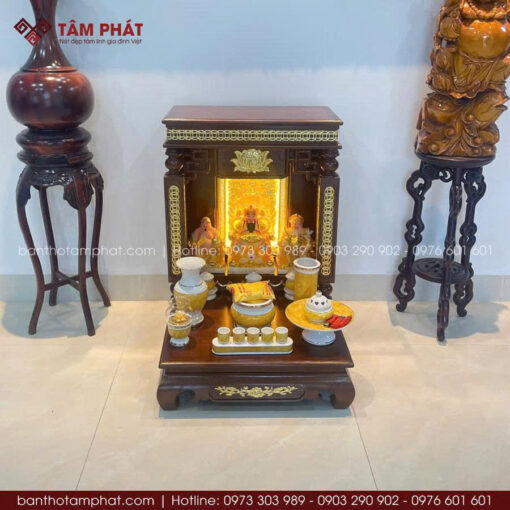 Bộ bàn thờ Ông Địa Thần Tài đầy đủ