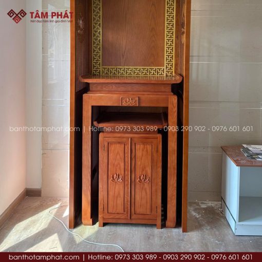 Mẫu nội thất phòng thờ hiện đại được nhiều gia đình lựa chọn.