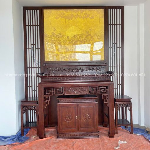 Phòng thờ trọn gói, bám sát thực tế và nhu cầu mỗi gia đình.