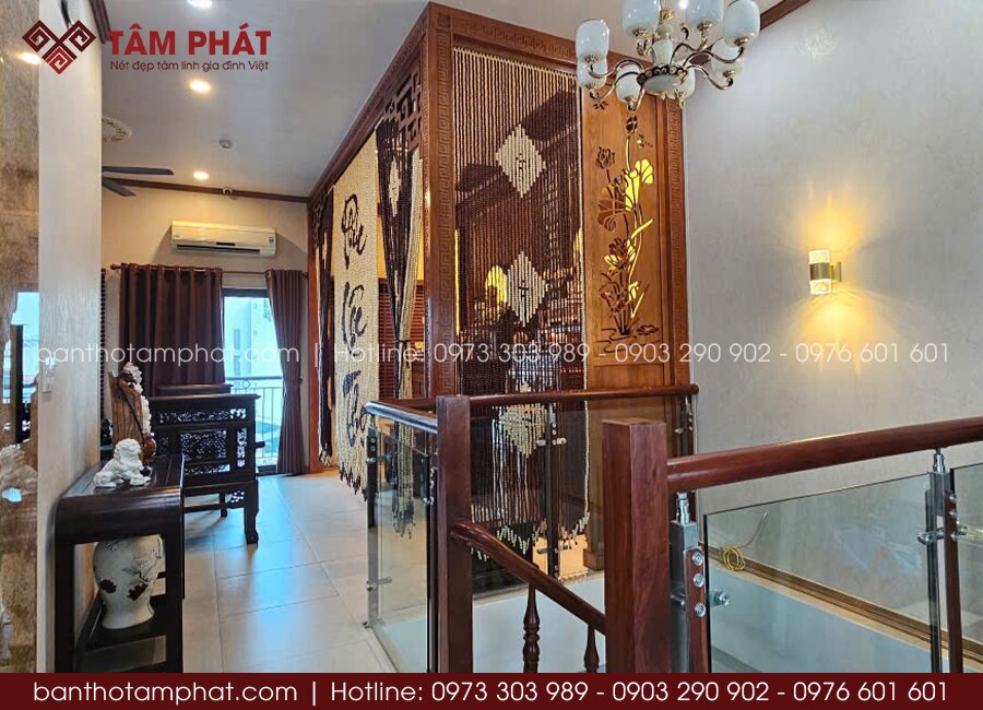 Đảm bảo tính thẩm mỹ, chất lượng và phong thủy tốt cho phòng thờ.