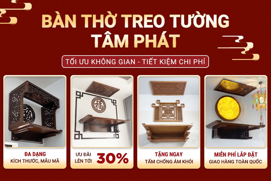 Bàn thờ treo tường Tâm Phát