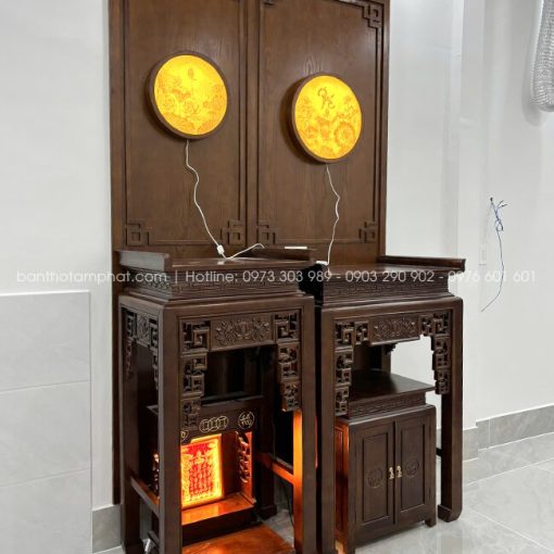 Tối ưu không gian sử dụng, song vẫn đảm bảo yếu tố chuẩn phong thủy giúp gia chủ thuận tiện thờ tự.